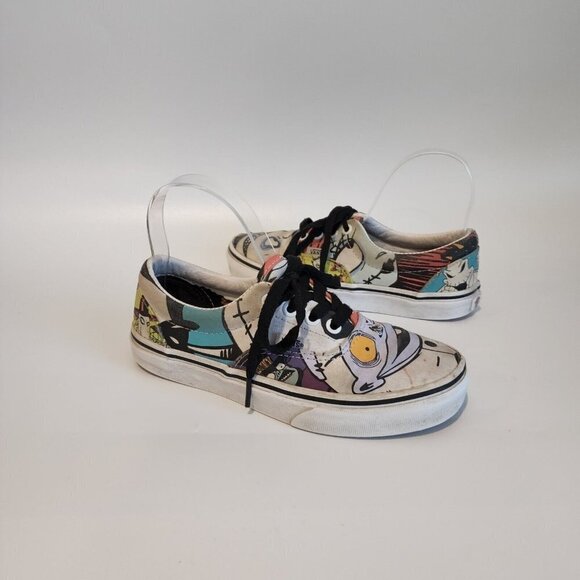 Vans X Nightmare Before Christmas Halloweentown Lace Low Top Sneakers Womens 5 - Picture 2 of 12